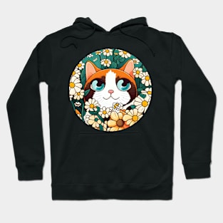 Fancy And Fine Flowered Cat Garden Design - Love Cats Hoodie